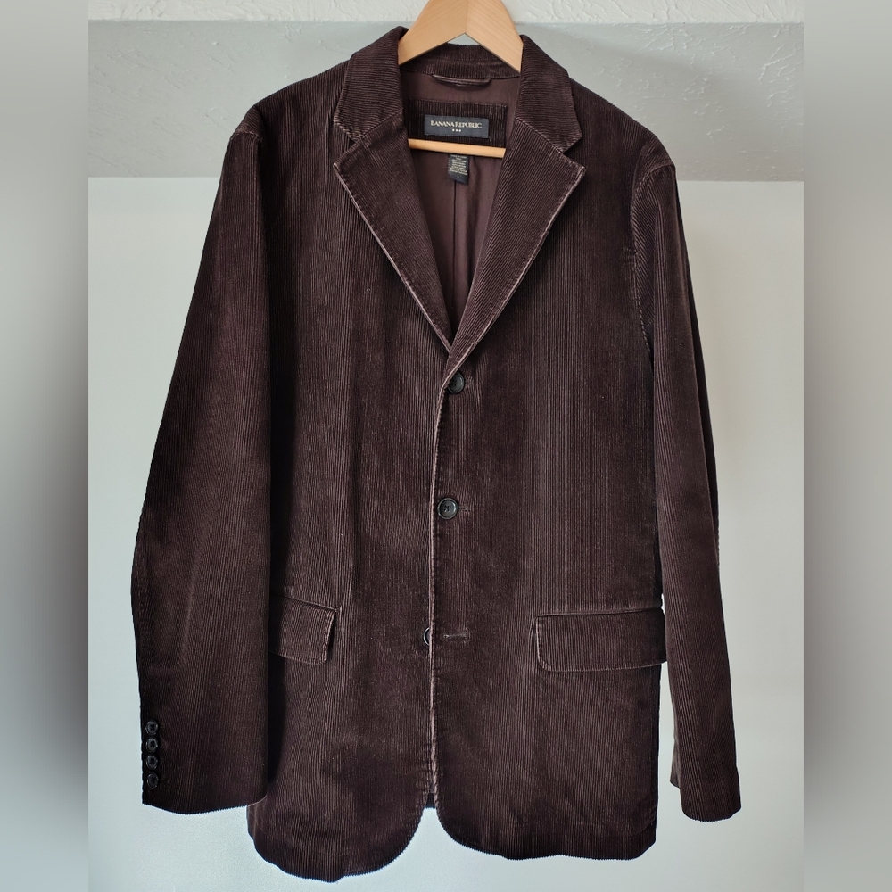 Vintage 90s Banana Republic Brown Corduroy Blazer